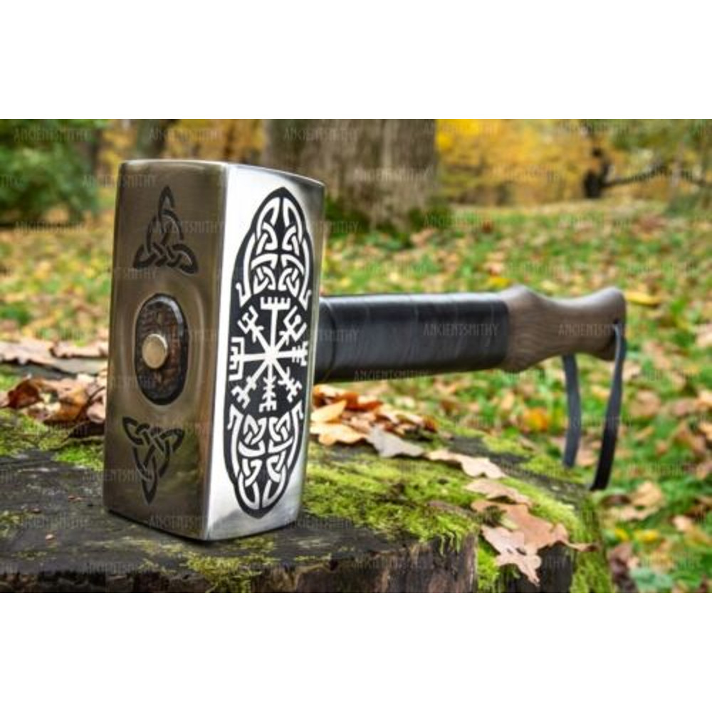 Unleash the Power of Mjolnir with this Engraved Thor Hammer Replica 4jpg
