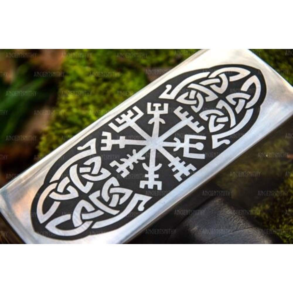 Unleash the Power of Mjolnir with this Engraved Thor Hammer Replica 7jpg