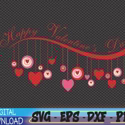 all hearts valentine's day svg, eps, png, dxf, digital download
