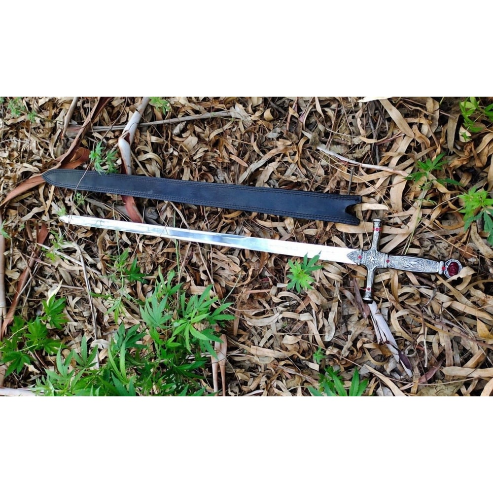 Harry Potter Sword Of Gryffindor Movie Replica Fantasy Sword With Leather Sheath, Handmade Sword, Gift For Him, Gift For Husband, Birthday Gift (6).jpg