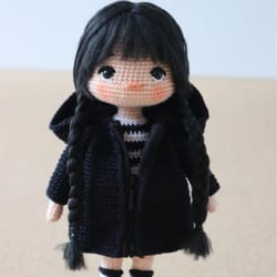 wednesday english pattern doll amigurumi english pattern doll pdf