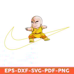 krillin x nike svg, krillin dragon ball svg, logo nike svg, nike svg, character svg, anime svg - download file