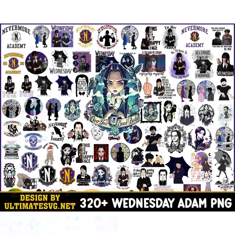 Wed Addams Png Bundle, Nevermore Academy Png, New 2022 TV Series Png.jpg