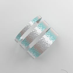 bead loom pattern, loom bracelet pattern, miyuki pattern, square stitch pattern, pdf file, pdf pattern_166 no word chart