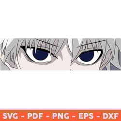 killua zoldyck svg, anime svg, manga svg, hunter x hunter svg, japanese cartoon svg, svg, png, dxf, eps - download file