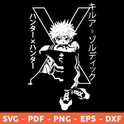 killua zoldyck svg, anime svg, killua svg anime, hunter x hunter svg, japanese cartoon svg, png, eps - download file