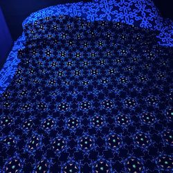 throw blanket warm blanket blacklight active room cover home blanket mandala print trippy print fleece blanket