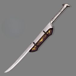 stunning thranduil sword lotr replica with sheath - high-quality stainless steel blade