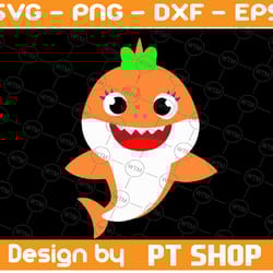 daughter shark svg, cricut cut files, shark family doo doo doo vector eps, silhouette dxf