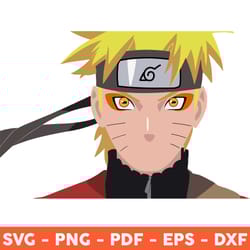 naruto face svg, naruto svg, japanese manga svg, anime svg, anime cartoon svg, png, dxf, eps - download file