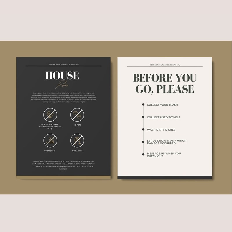 15 Airbnb Welcome Sign Template, 15 Posters, VRBO guest book, house manual template, Guest guide, Airbnb decor (4).jpg