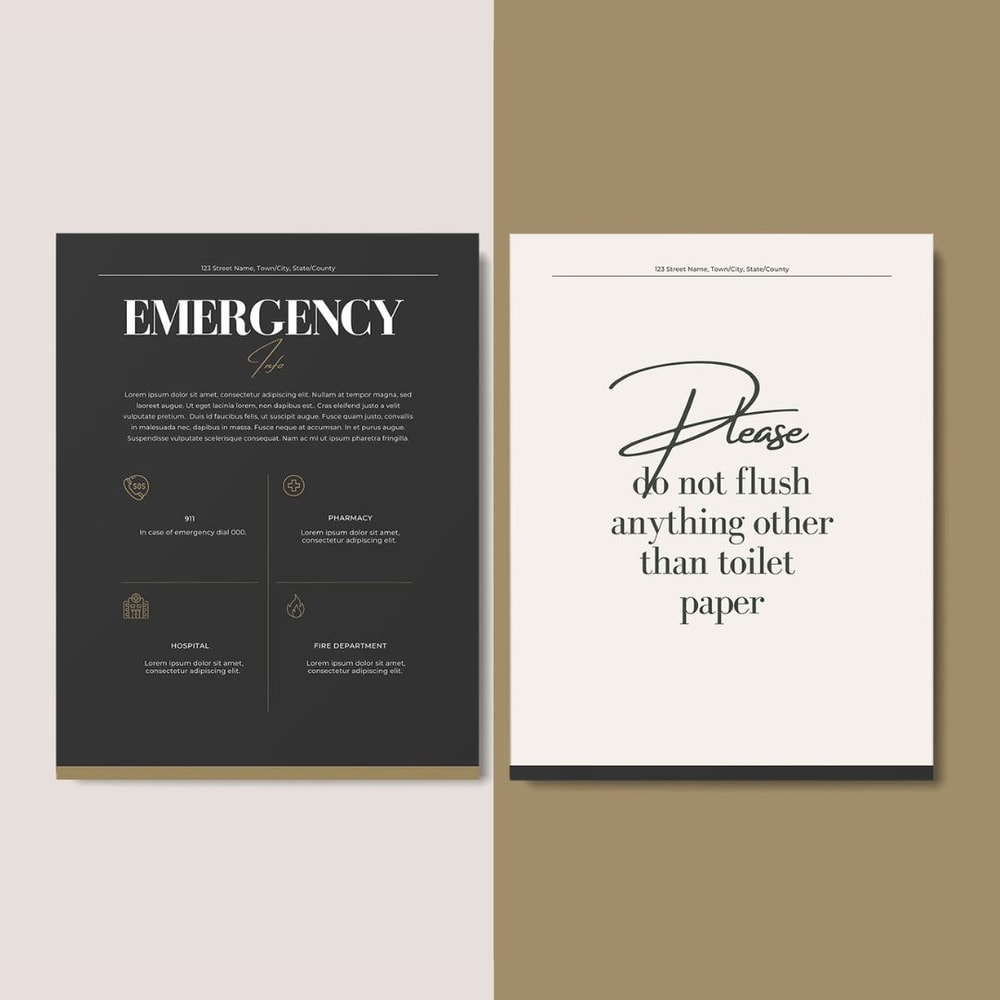 15 Airbnb Welcome Sign Template, 15 Posters, VRBO guest book, house manual template, Guest guide, Airbnb decor (8).jpg