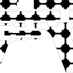 glock 17 gen 5 hand gun design custom, ai, vector, svg engraving digital file black white vector outline or line art fil