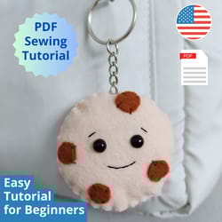 pdf felt cookie sewing pattern for beginners - cookie pattern and tutorial - felt play food sewing pattern - pdf pattern