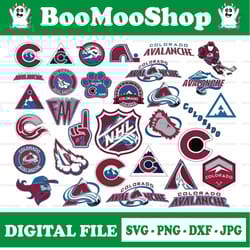colorado avalanche bundle svg, avalanche svg, nhl svg, hockey cricut, download cut file, clipart cricut exp