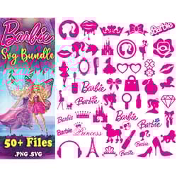 50 files barbie svg bundle