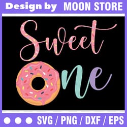 sweet one 1st birthday png, sweet one donut png, donut birthday png, 1st birthday girls png printable