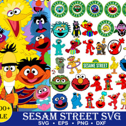 1000 file sesam street svg, mega bundle sesam street svg eps dxf png, for cricut, silhouette, digital, file cut
