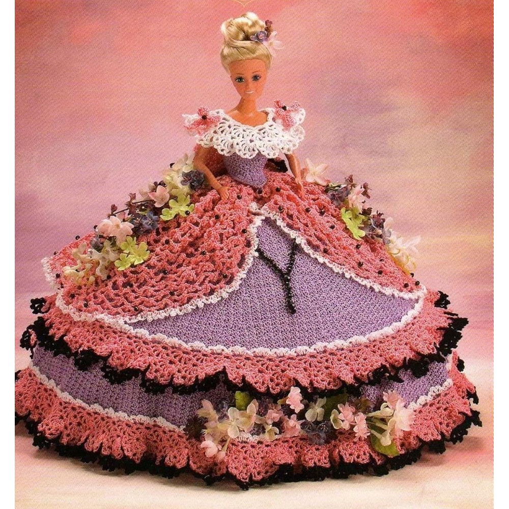 19th century southern dress fashion doll Barbie gown crochet vintage pattern.jpg