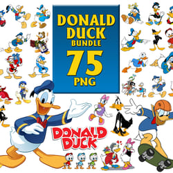 75 files donald duck bundle png, disney png, cartoon png, donald duck bundle, donald duck png, donald png