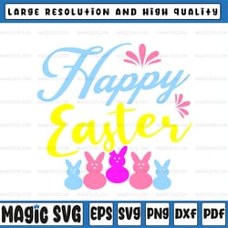 easter svg, happy easter svg, bunny png, dxf, cut file cricut silhouette, easter bunny, digital download