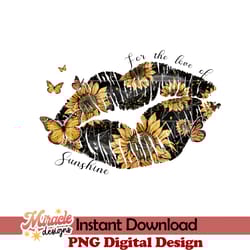 peace love sunflower sublimation