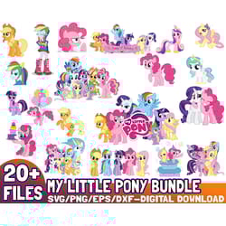 20 files my little pony svg bundle