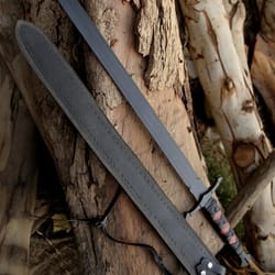 36 inch carbon steel powder coating viking sword, hand forged long sword,