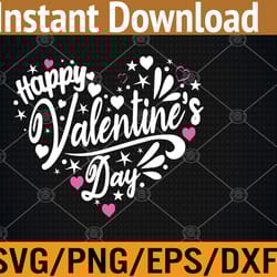 funny happy valentine's day heart svg, eps, png, dxf, digital download