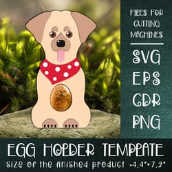labrador retriever | egg holder template svg