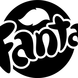 250 fanta drink logo, soft drink svg, soda label svg