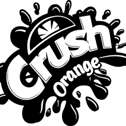 250 crush orange drink logo, soft drink svg, soda label svg