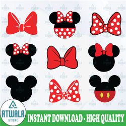 minnie mouse bundle svg, love mickey svg, disney svg, disney minnie mouse svg digital download