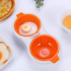 BPA Free Microwave Double Cup Perfect Eggs Poacher