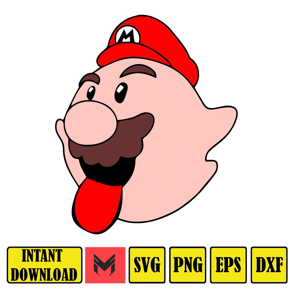 Mario Svg, svg files for cricut, mario svg, mario family svg files, mario png, Layered svg, Digital files (13).jpg