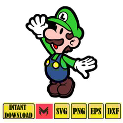 mario svg, svg files for cricut, mario svg, mario family svg files, mario png, layered svg, digital files (2)
