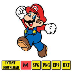 mario svg, svg files for cricut, mario svg, mario family svg files, mario png, layered svg, digital files (21)