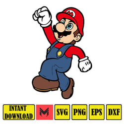 mario svg, svg files for cricut, mario svg, mario family svg files, mario png, layered svg, digital files (25)