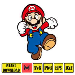 mario svg, svg files for cricut, mario svg, mario family svg files, mario png, layered svg, digital files (28)