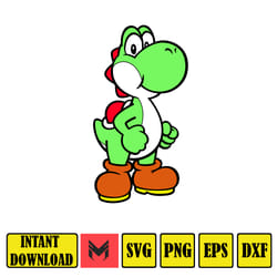 mario svg, svg files for cricut, mario svg, mario family svg files, mario png, layered svg, digital files (79)