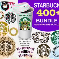 starbucks wrap bundle svg, 400 file starbucks wrap svg eps png, for cricut, silhouette, digital, file cut