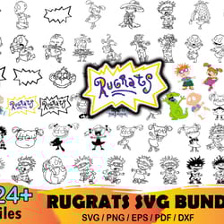 224 rugrats bundle svg, rugrats svg, rugrats vector, animation svg, cartoon svg, chuckie finster svg, chuckie svg
