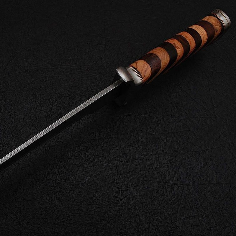 Custom handmade hand forged damascus hunting viking combat sword near me in alaska.jpg