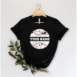 personalized baseball shirt, custom baseball shirt, baseball team name shirt, custom shirts for baseballer, baseball mom