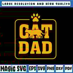cat dad svg, funny fathers day svg, cat vibes svg, funny svg, fur dad, father's day, digital download
