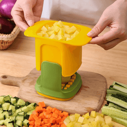 2-in-1 vegetable chopper dicing & slitting