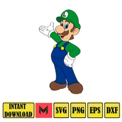 super mario svg,mario svg files for cricut, mario family svg files,mario png,layered svg,digitalfiles (19)