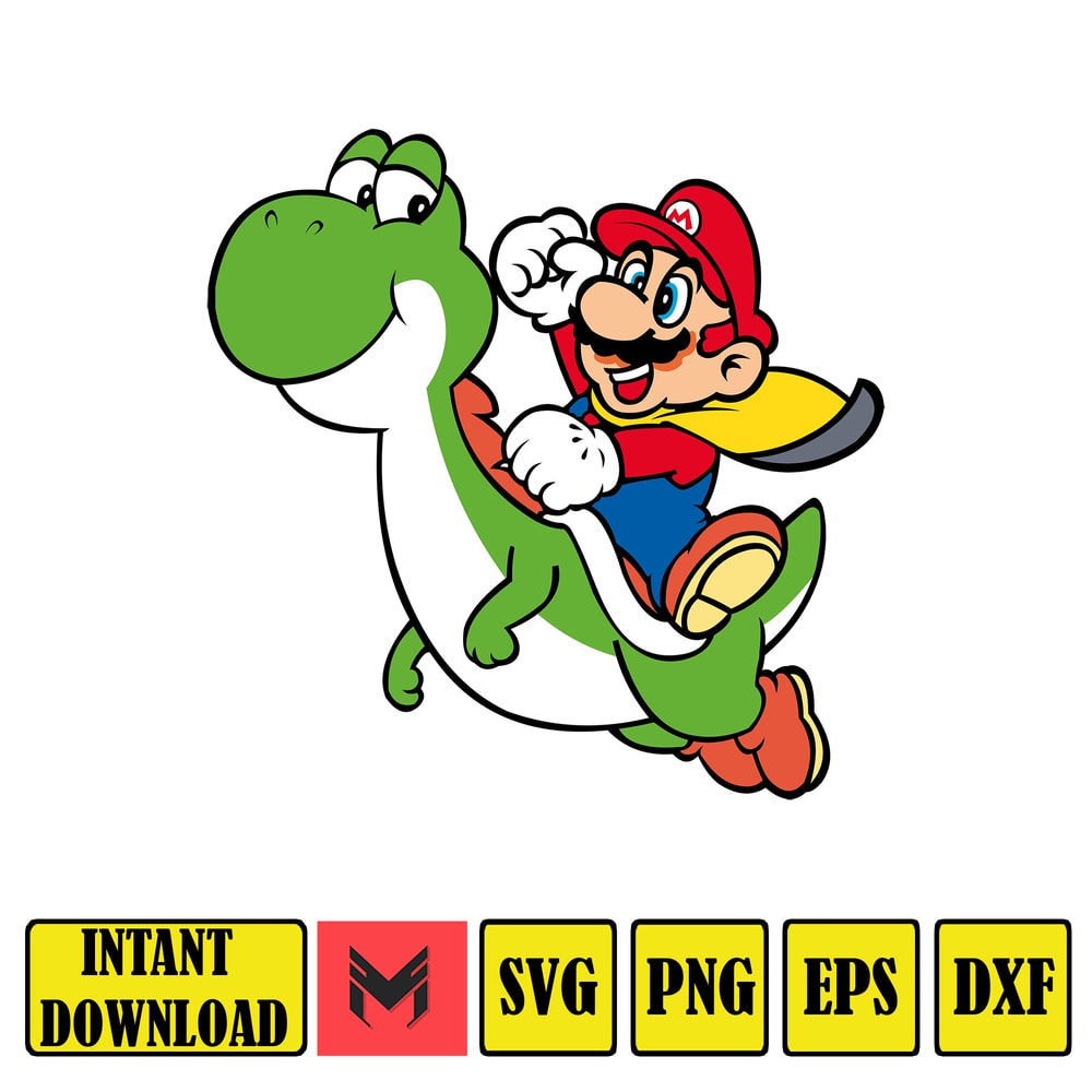 Super Mario Svg,mario svg files for cricut, mario family svg files,mario png,Layered svg,Digitalfiles (59).jpg