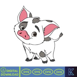 moana clipart svg png dxf instant digital download, moana svg, moana cut file, moana cricut file, pig svg, (18)