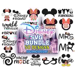 50 files disney svg bundle